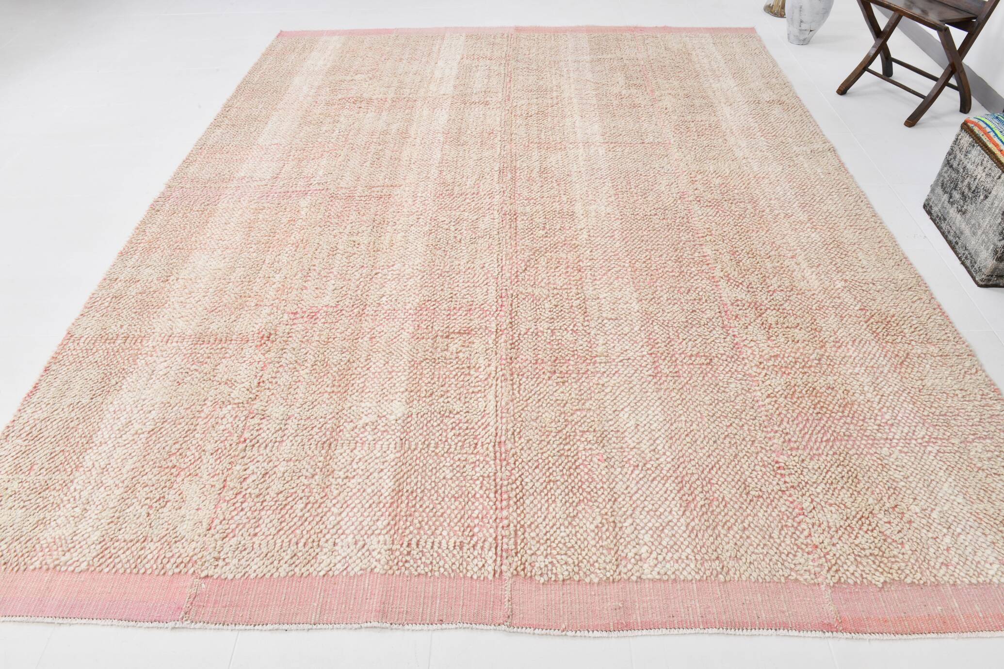9x11 Soft Wool Handmade Pink Turkish Rug, 267x336Cm SK 33923