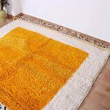 Handmade Moroccan wool rug, 250cm x 150cm, unique piece.