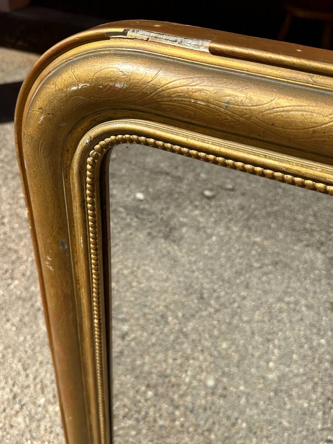 Large gilded mirror - Louis Philippe