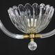 Amazing Art Decò Murano Glass Pendant Chandelier by Ercole Barovier, 1940s