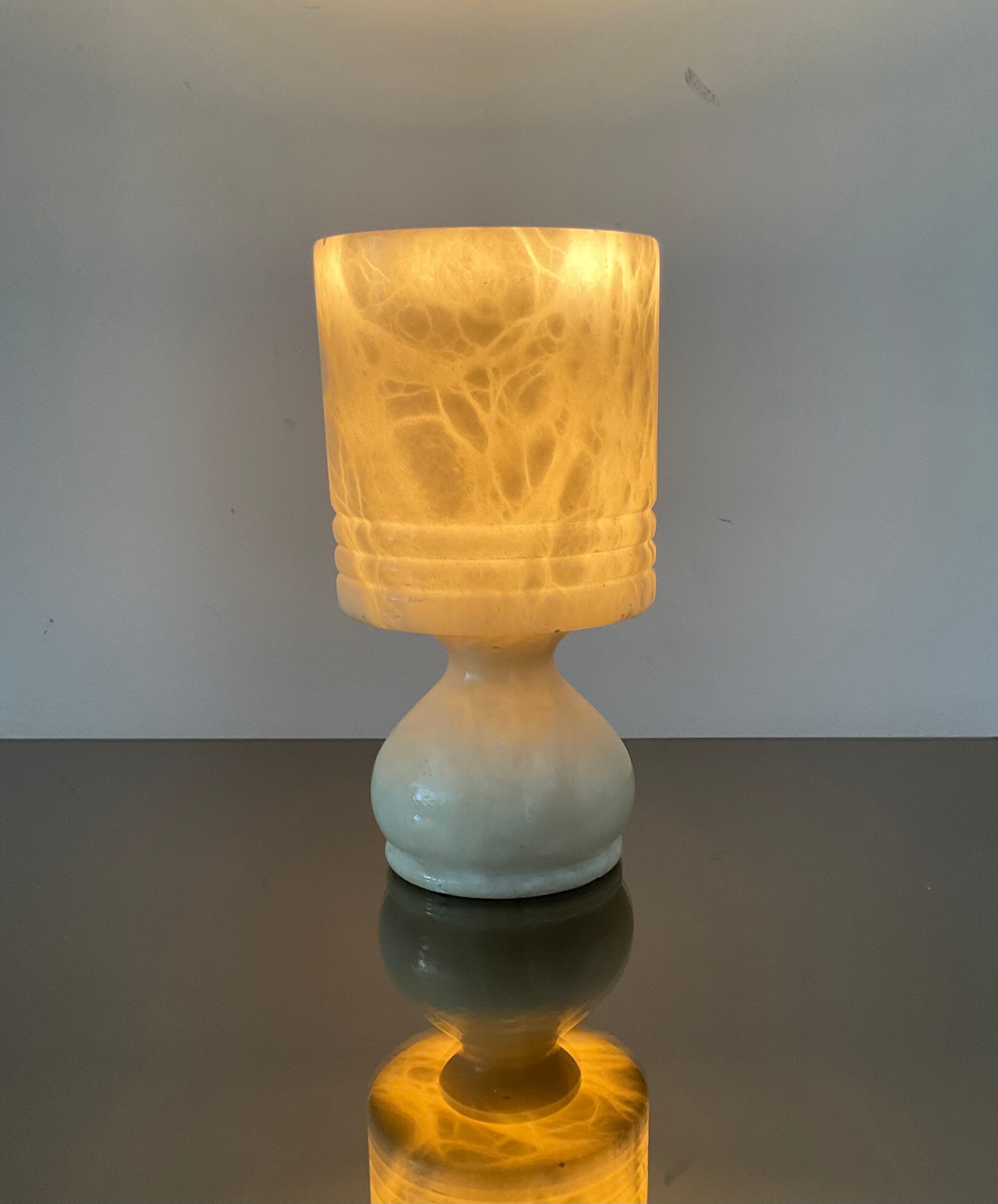 Alabaster lamp from the 70s