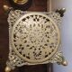 Small old chiseled brass pedestal