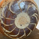 Gourd lamp in vintage stoneware 60s