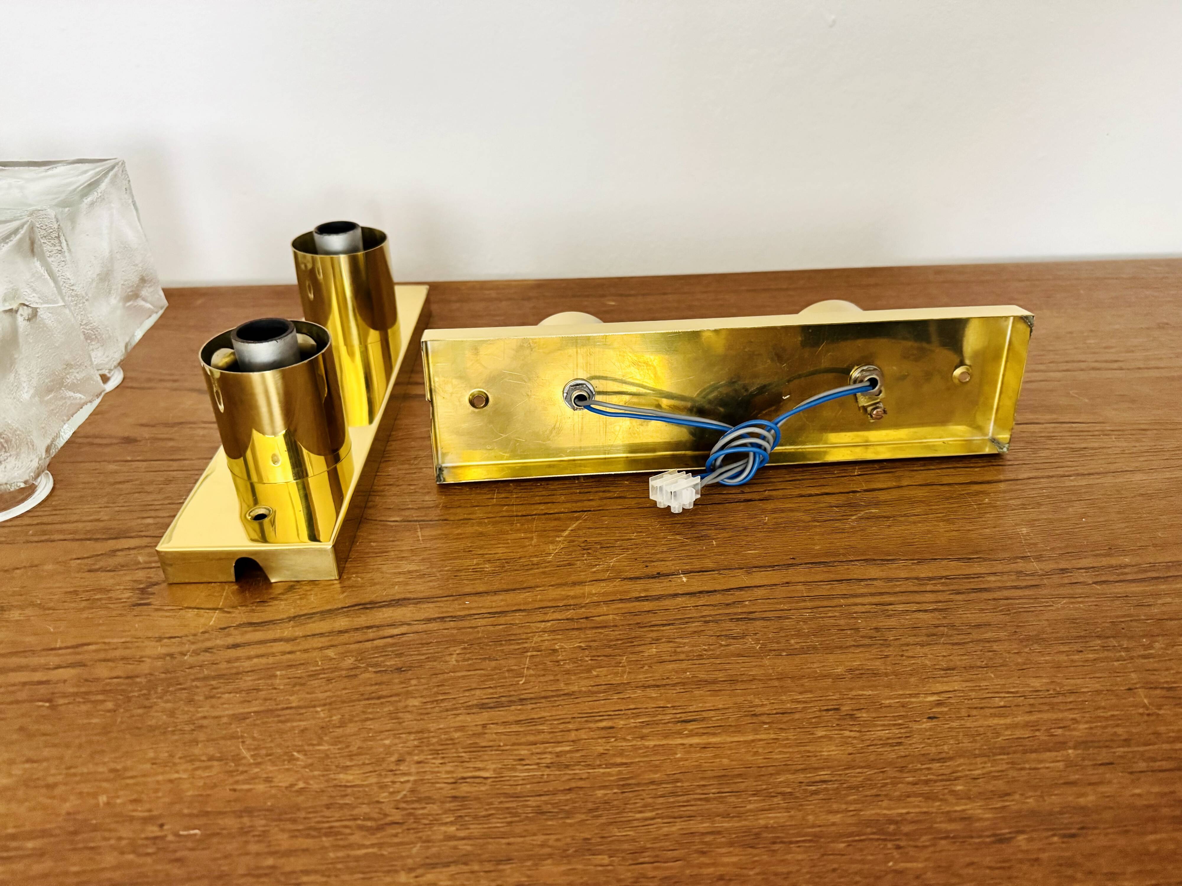 Ensemble de 2 appliques murales ou plafonniers Ice Cube de J.T. Kalmar