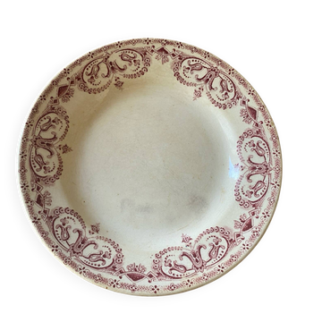 Caiffa planter's half-deep iron earthenware plate