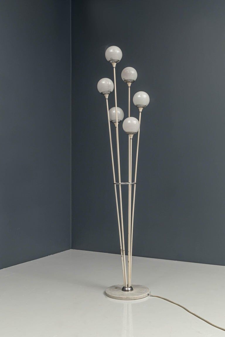 Contemporary floor lamp in the style of the Italian productions of the 1960s