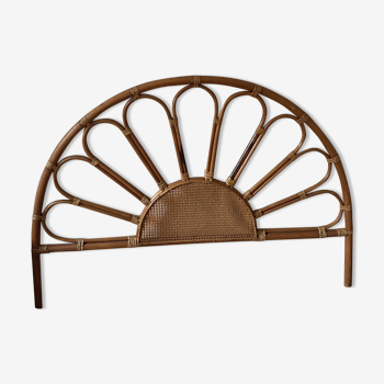 Vintage rattan headboard