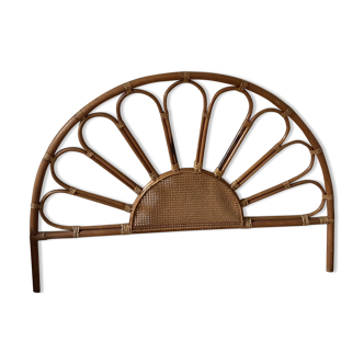 Vintage rattan headboard