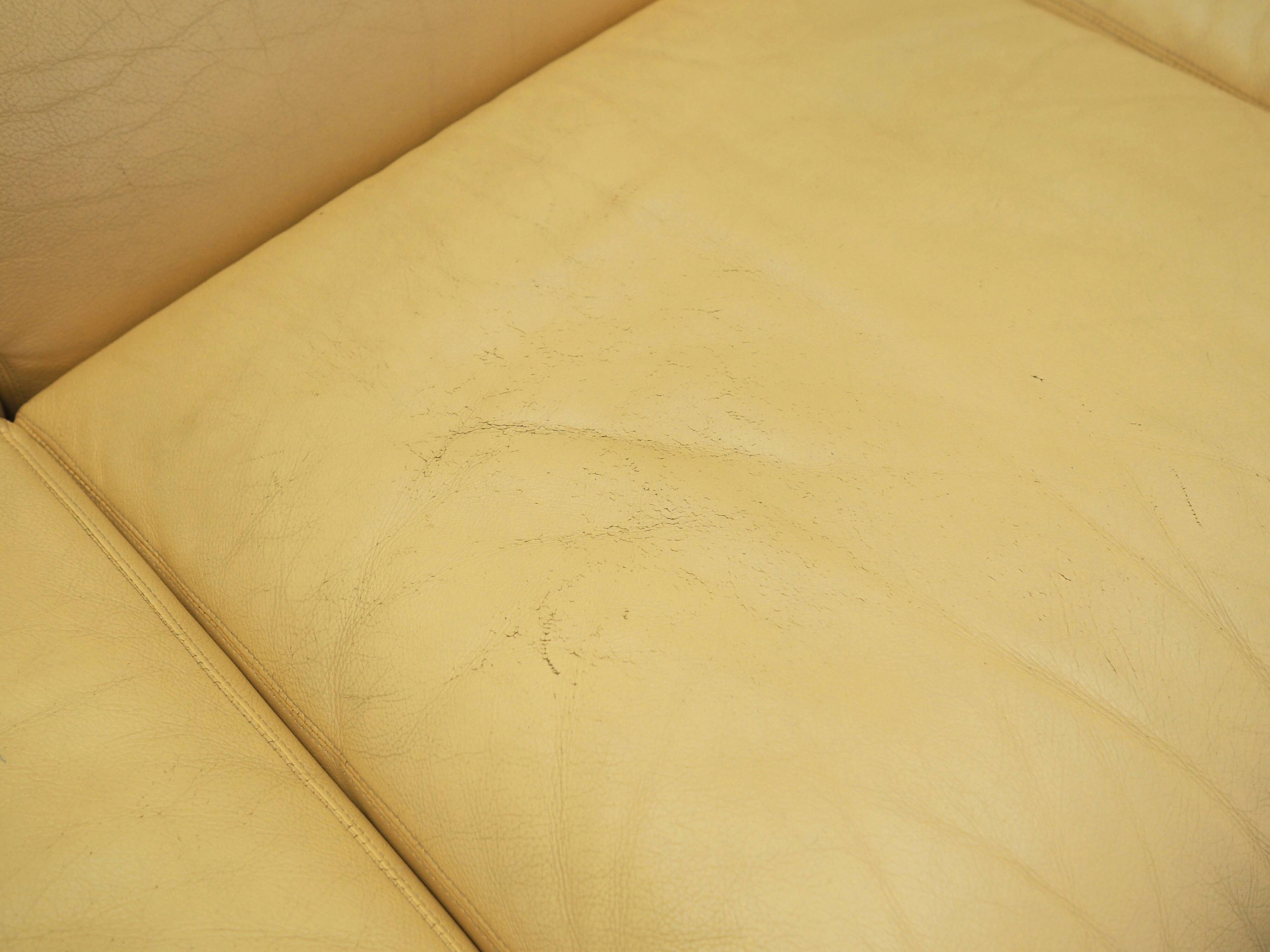 Leather sofa, Italian design, 1960s, production: Italy