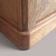 Walnut bedside table with a black marble top – late 19th century.