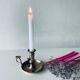 Antique brass candle holder