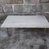 Travertine coffee table