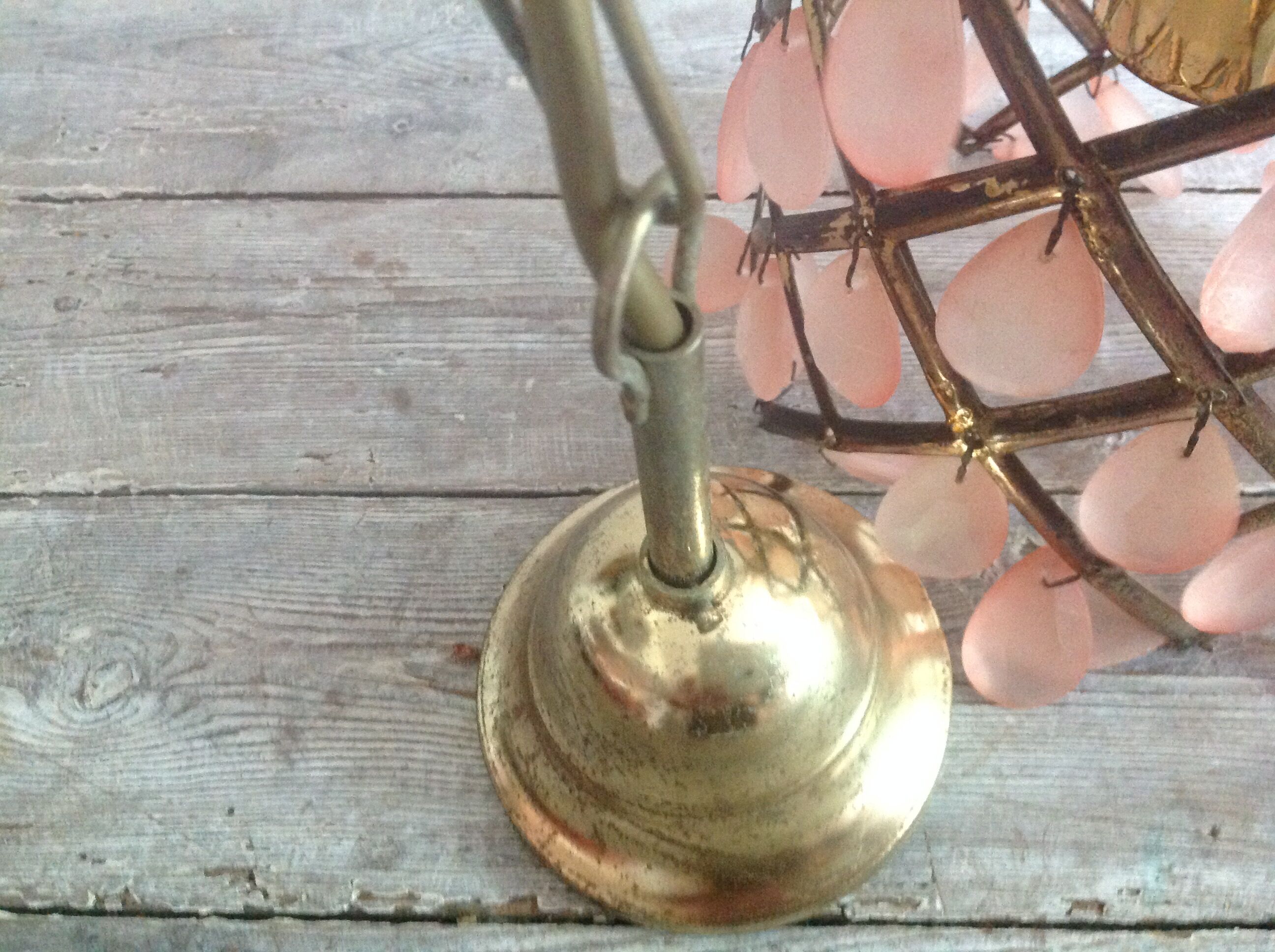 Hanging lamp with stamps