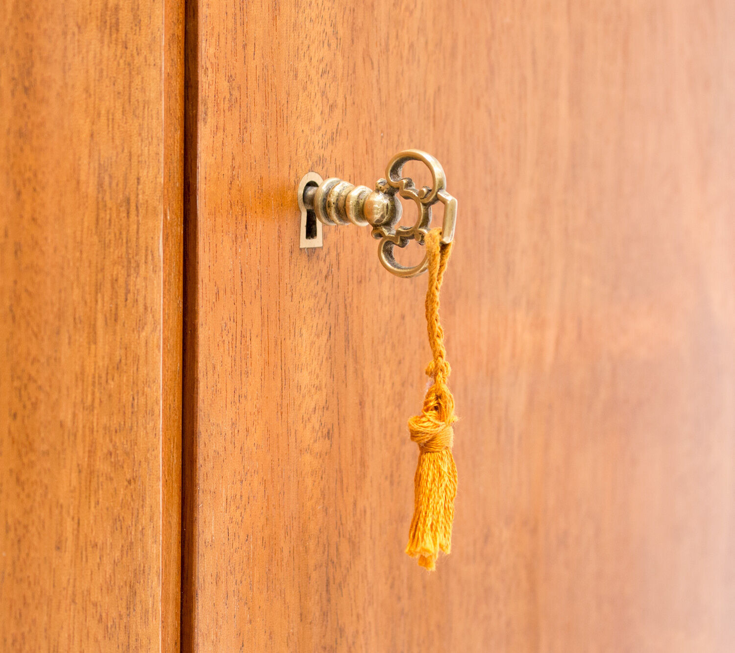 Danish Mahogany Linen Cabinet by CB Hansens