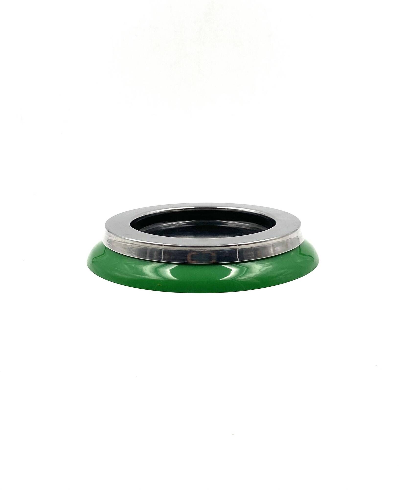 Sergio Asti, mod.4635 green ashtray / catchall, Kartell Italy 1967