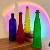Multicolored bottles