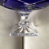 Coupe en cristal bleu de Lorraine Saint Nicolas