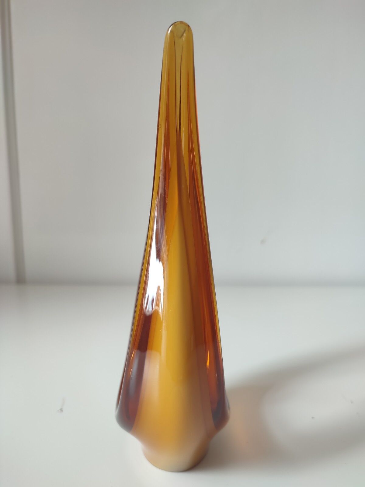 Bougeoir en verre soufflé