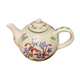 Théière au décor fleuri, 1000ml, passoire intégrée
