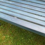 Mid century distressed painted garden bench