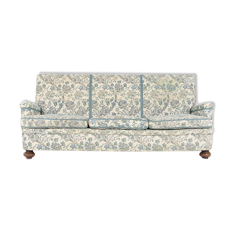 Canapé moderne du milieu du siècle en tissu floral, Suède des années 1950
