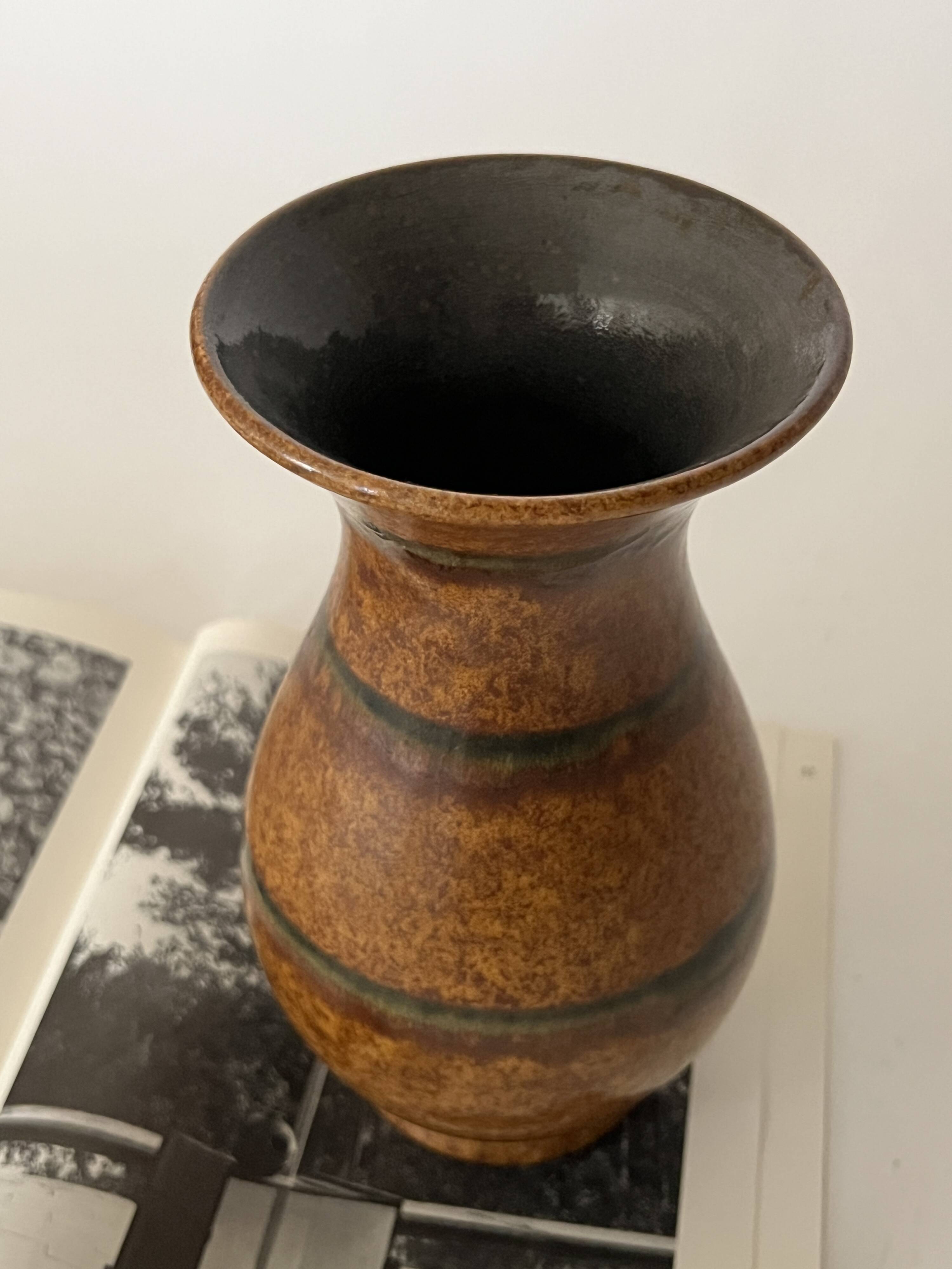 West German ceramic vase, German design 1970