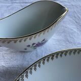 Serving dish and its real porcelain FD saucier