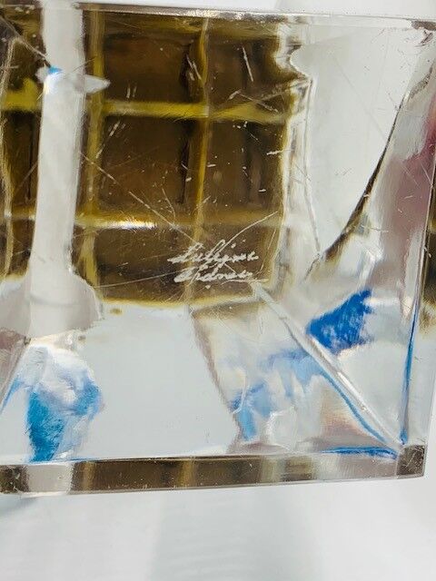 Lalique crystal lamp