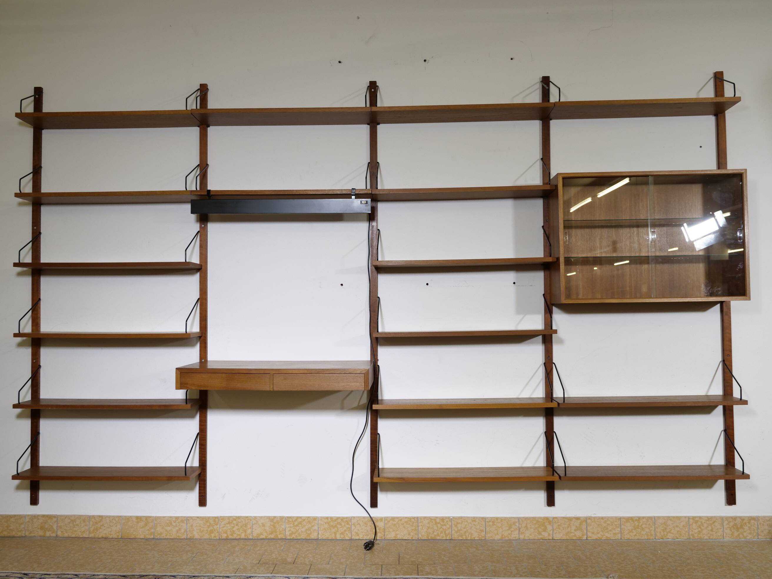 Modular Mid Century Royal Wall System in Teak by Poul Cadovius, 1960s