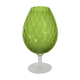 Vintage green glass vase