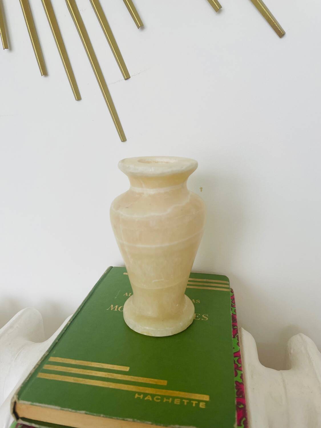 Vintage alabaster vase