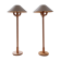 Sculptural modern floor lamps in pine, Sweden 1970s.