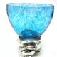 Large glass bowl RCR Colle - snail base in silver 925 by Carapelli & Miniati