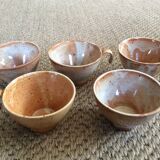 Set of 5 cups in sandstone