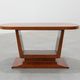 Table basse en placage de noyer Art Déco, Belgique, vers 1920