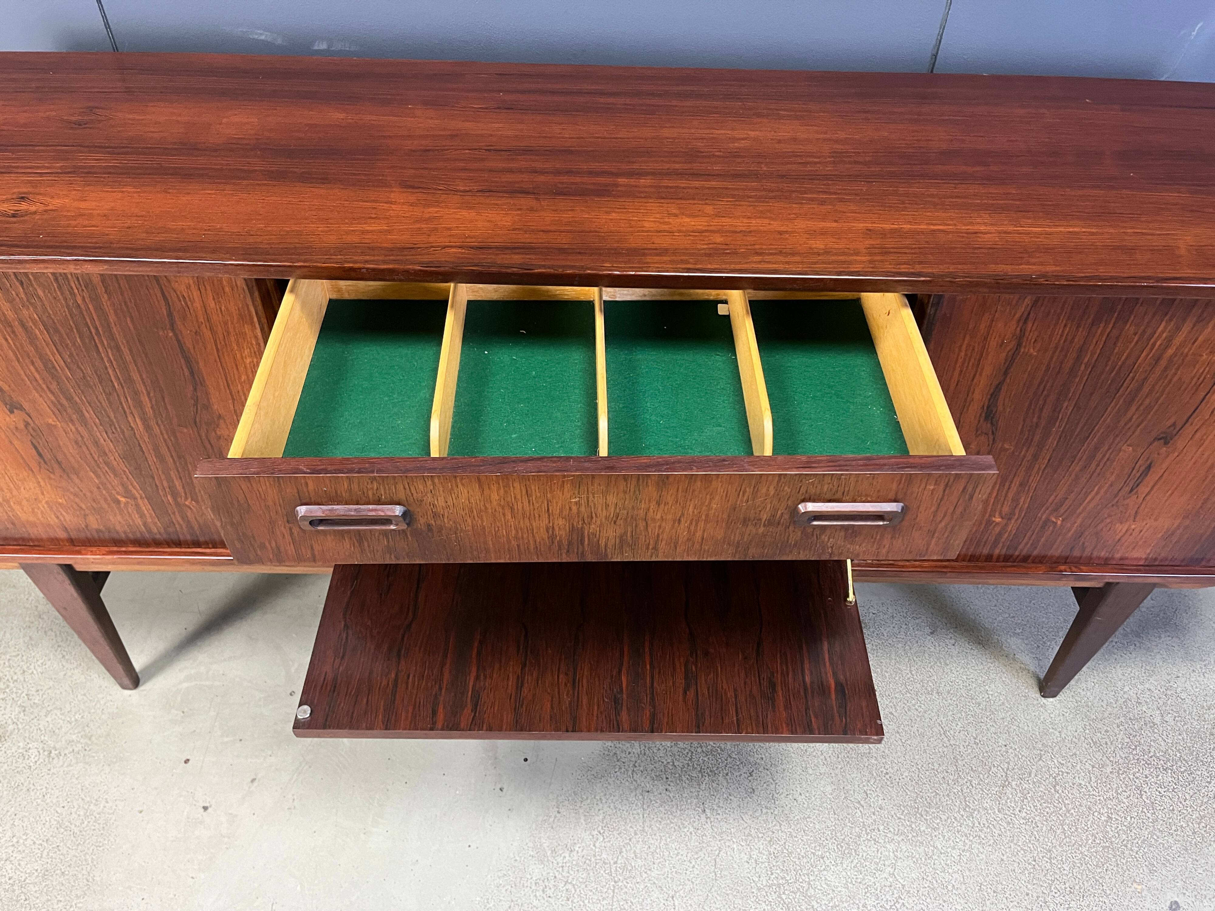 Vintage Scandinavian rosewood sideboard, 1960s