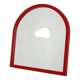 Model 4720 red mirror by Anna Castelli Ferrieri for Kartell 1980