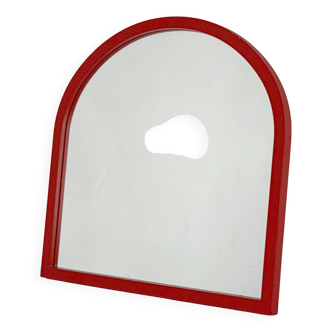 Miroir modèle 4720 rouge par Anna Castelli Ferrieri pour Kartell 1980