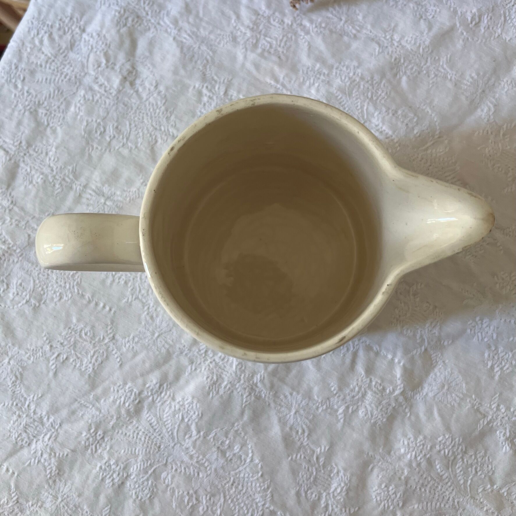 Milk pot or broc in Badonviller earthenware