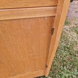 Small vintage oak veneer sideboard from the 1960s