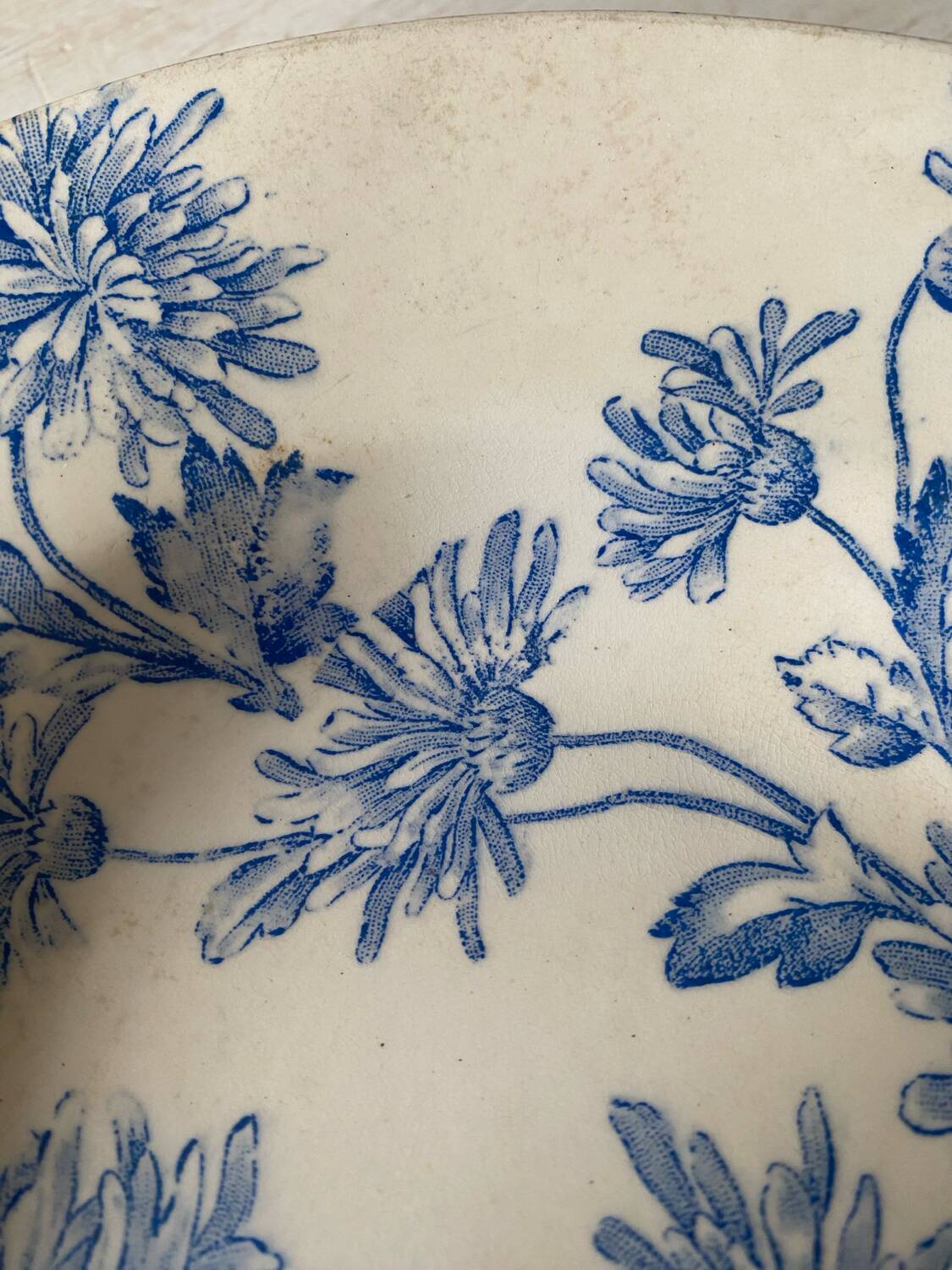 Longwy earthenware oval dish