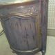 Pair of solid walnut notches painted and patinated around 1950