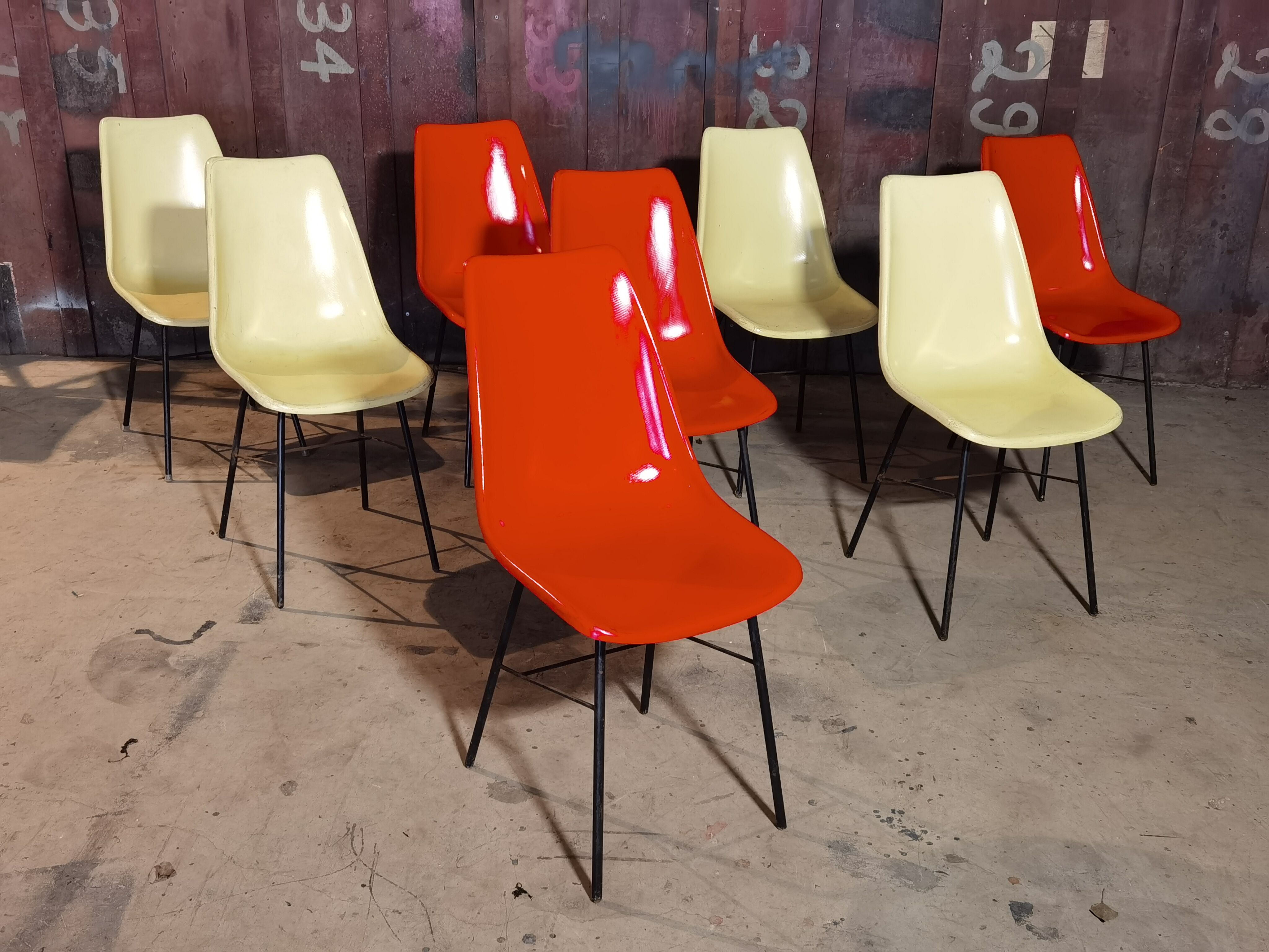 Lot de 8 chaises par Miroslav Navràtil pour Vertex