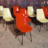 Set of 8 chairs by Miroslav Navràtil for Vertex