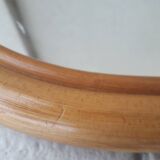 Rattan apple mirror