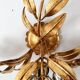 Iitalian Hollywood Regency gilded metal wall lamp by Hans Kögl