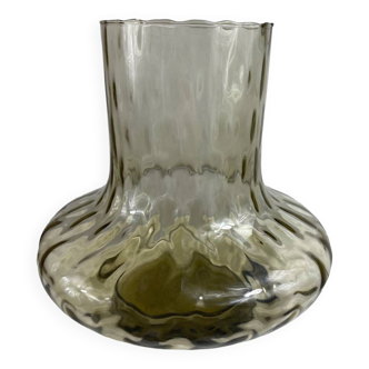 Vintage brown glass vase