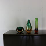 Set of three vases by Nils Landberg for Orrefors Sweden