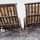 Pair of vintage wicker armchairs