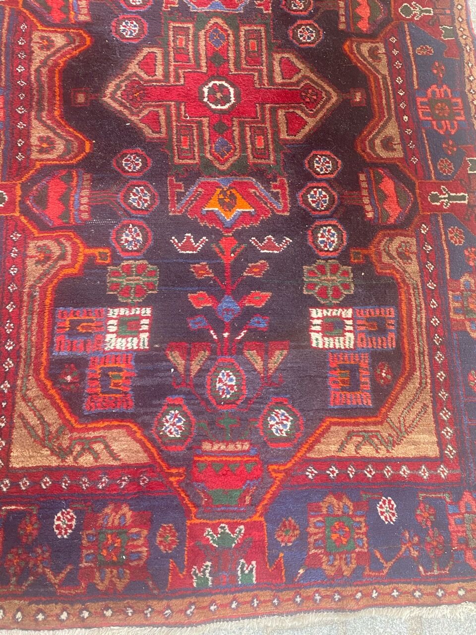 Persian carpet hamadan handmade 110x530